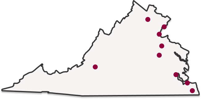 Map of Virginia